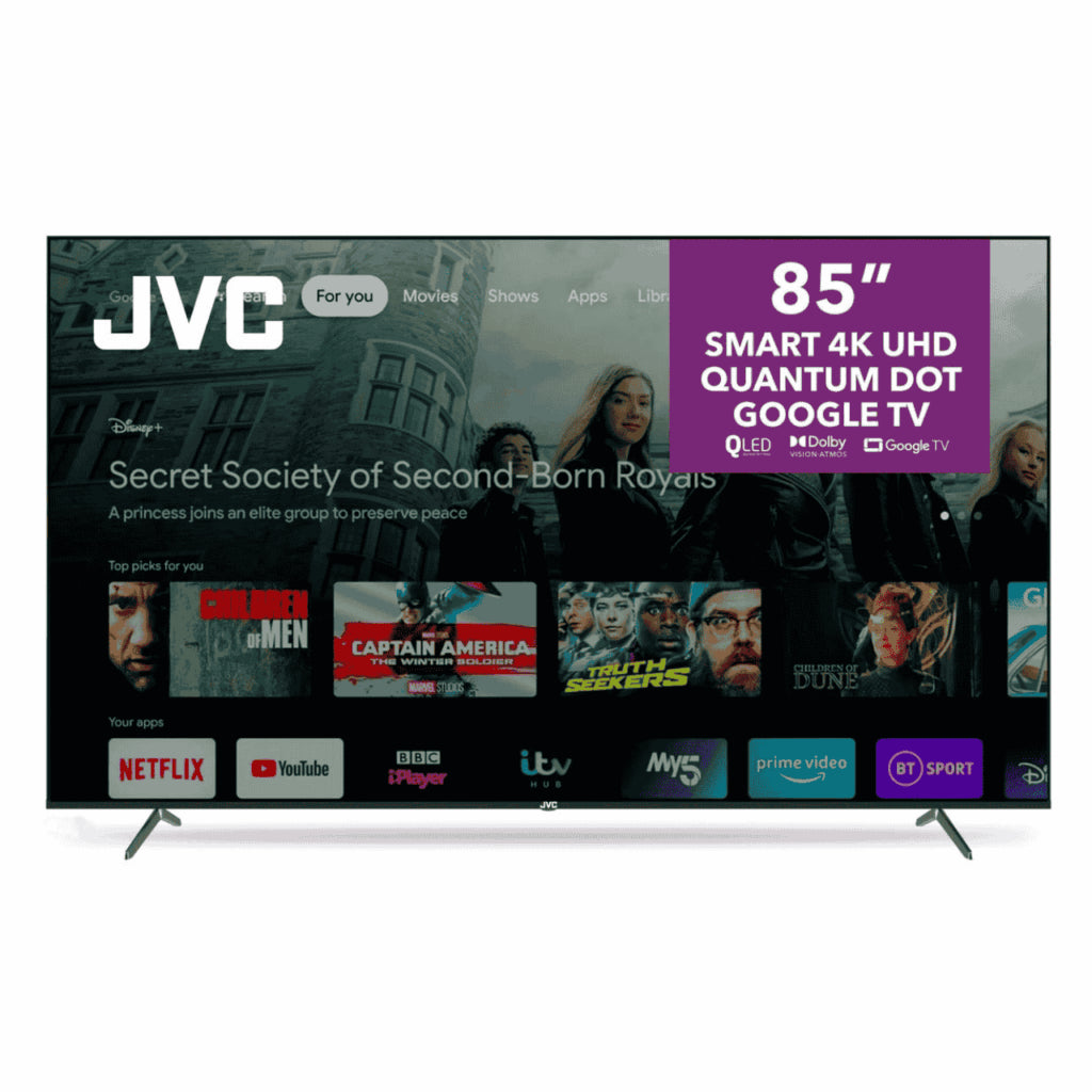 JVC – 85-inch 4K UHD QLED Smart TV – LT-85NQ7145