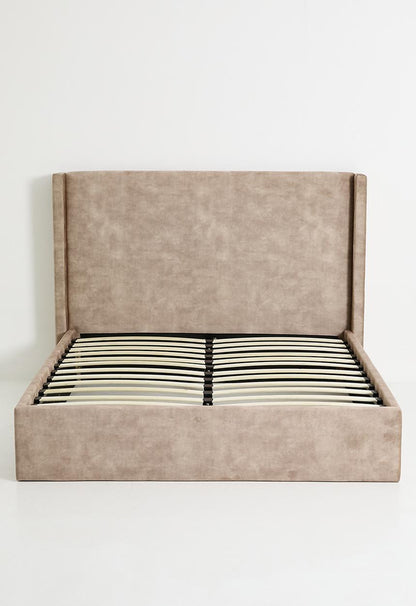 Mary Upholstered Bed - Taupe - King