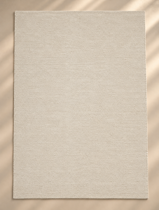 Woven Wool Blend Rug Natural - 160x230