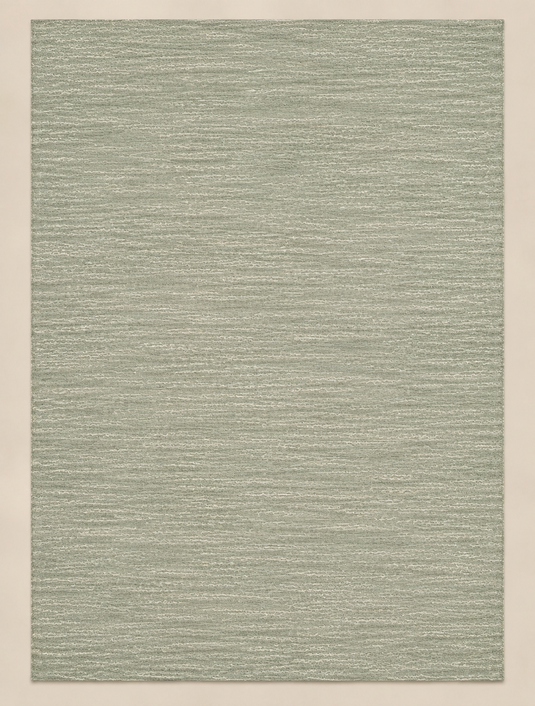 Olive Handwoven Wool Blend Rug - 300x400