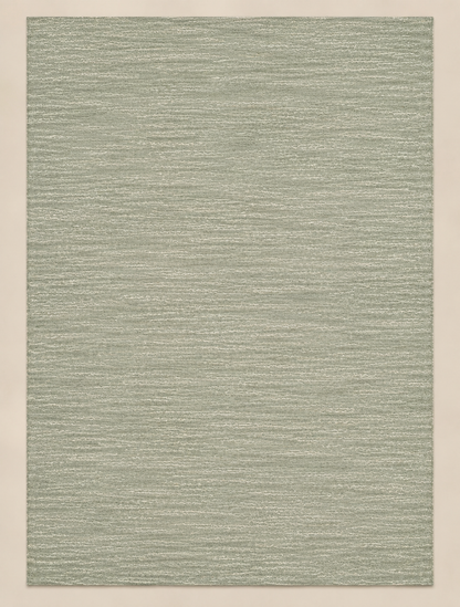 Olive Handwoven Wool Blend Rug - 300x400