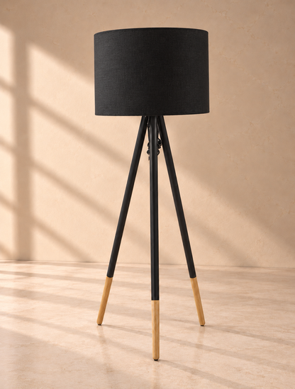 Standing Tripod Lamp - Black