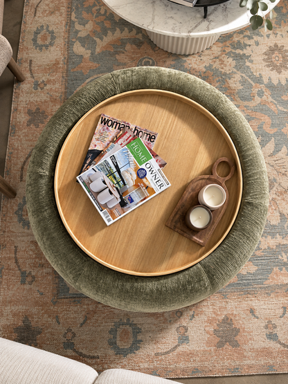 Coffee Table & Storage Ottoman – Olive