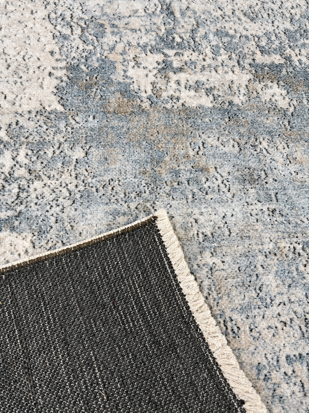 Grey Wash Printed Rug - 200x300