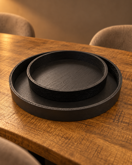 Nested Black Trays