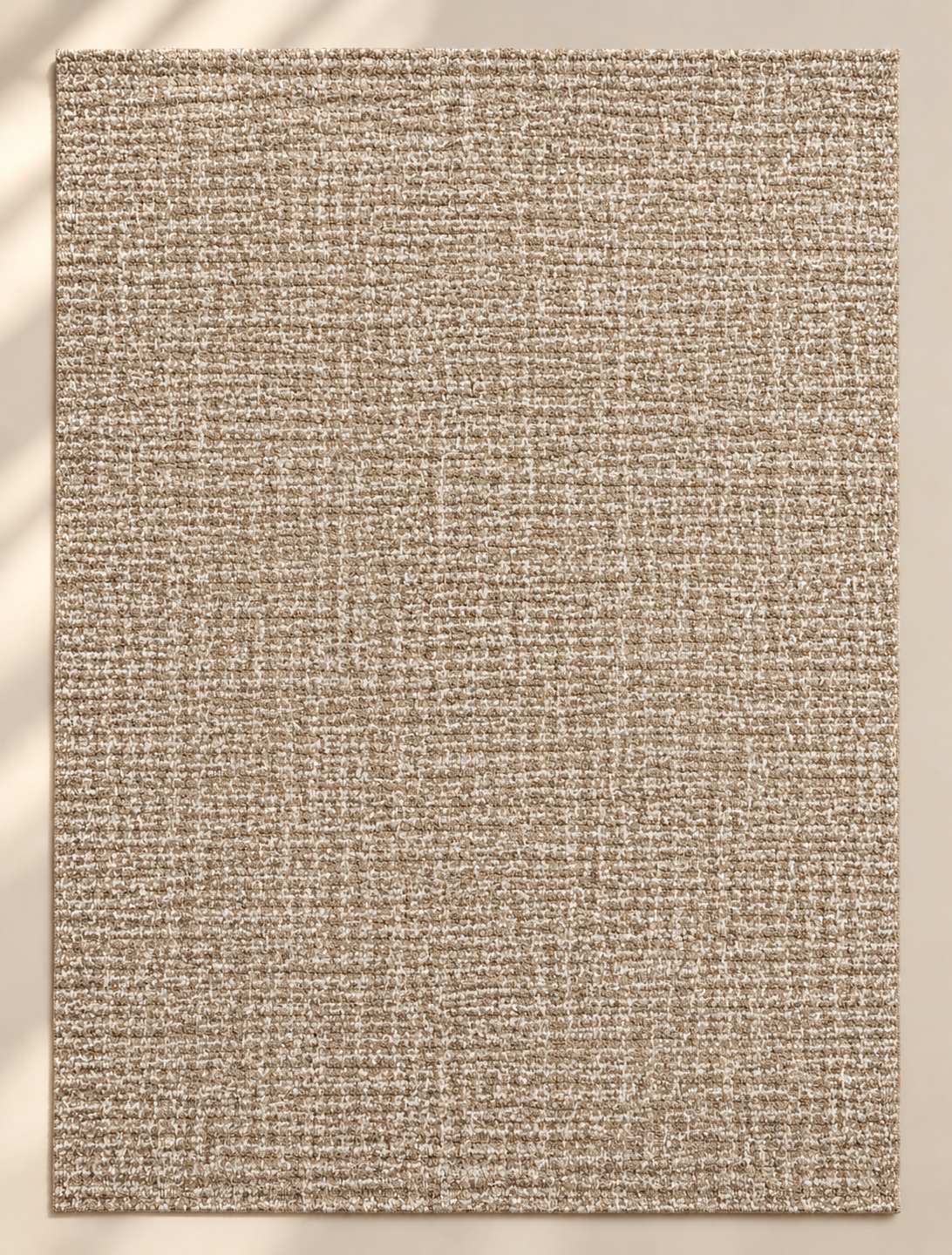 Taupe Wool & Cotton Blend Rug - 300x400