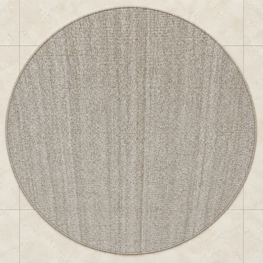 Indoor/Outdoor Rug Natural Grey - 250cm Diameter