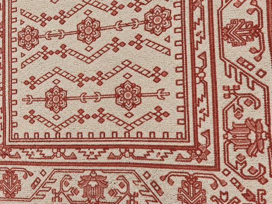 Neutral & Pink Antique Cotton Rug - 120x180