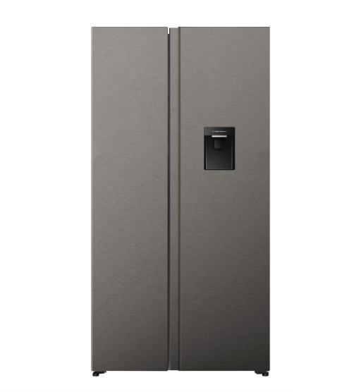 Hisense 541L No Frost Double doors Fridge with Water Dispenser-Inox