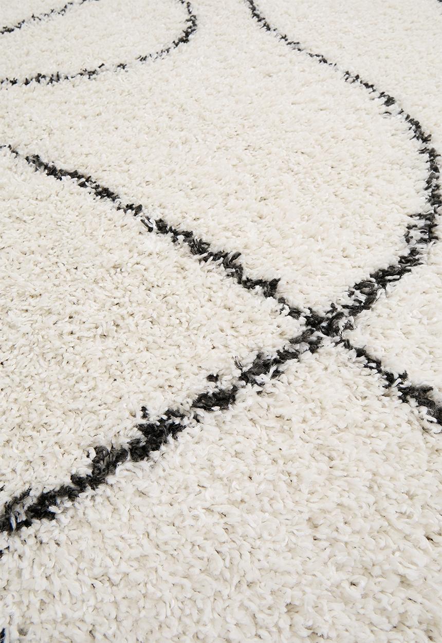 Shaggy Rug Swirl – Natural