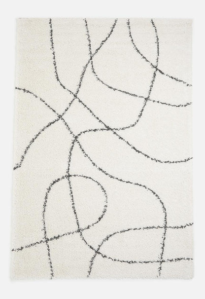 Shaggy Rug Swirl – Natural