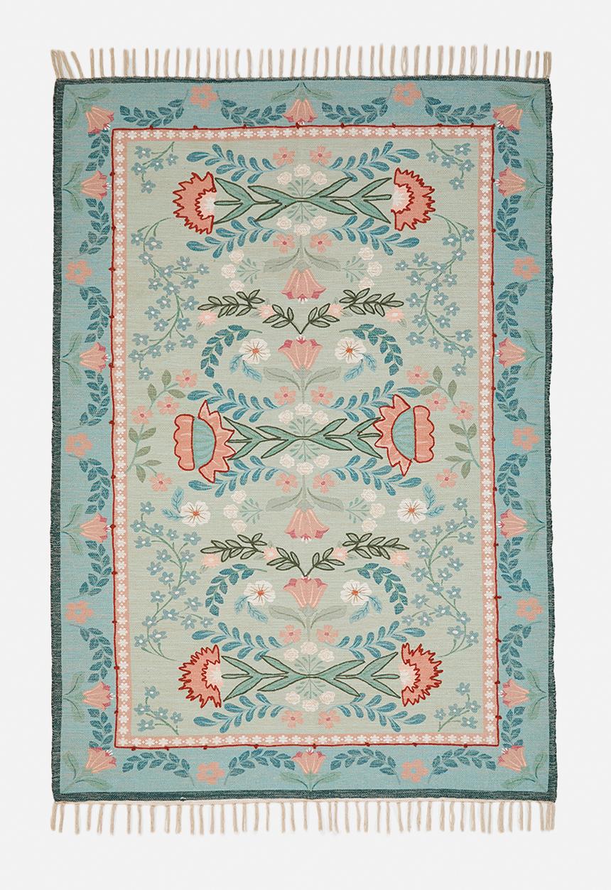 Sophie Cotton Blend Printed Rug – Multi