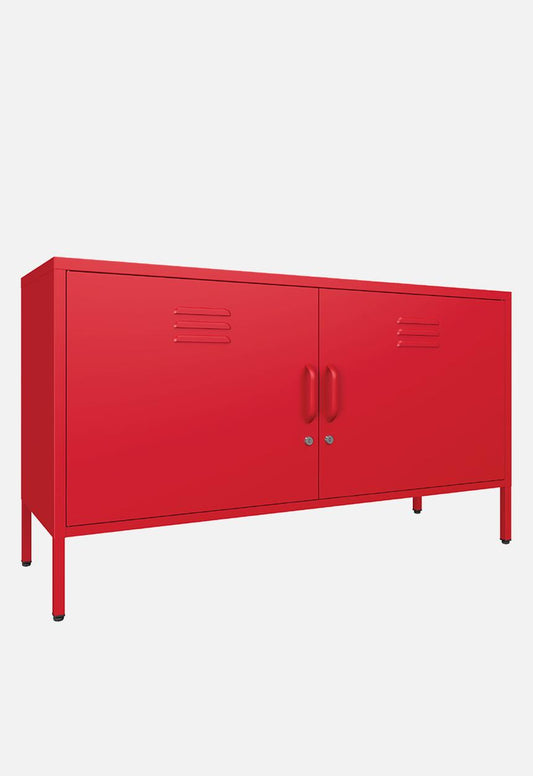 Sugar Cube Media Unit – Red Polka