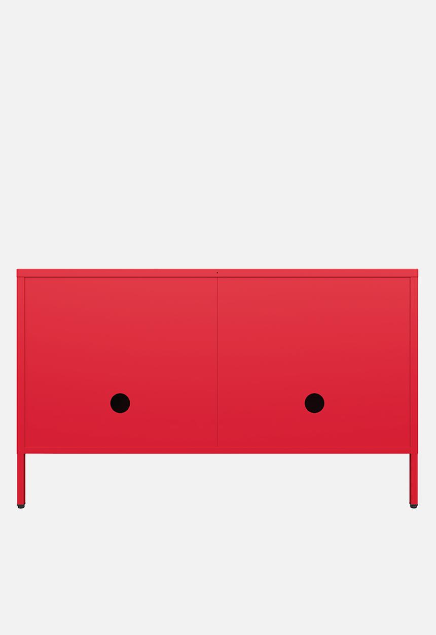 Sugar Cube Media Unit – Red Polka