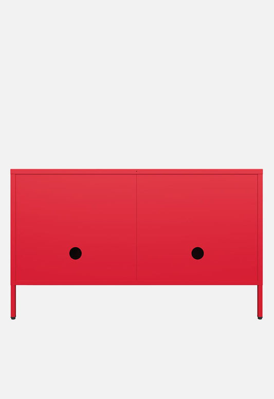 Sugar Cube Media Unit – Red Polka