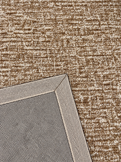 Taupe Wool & Cotton Blend Rug - 300x400