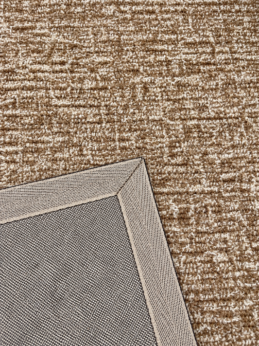 Taupe Wool & Cotton Blend Rug - 300x400