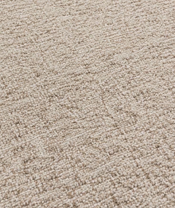 Wool & Cotton Blend Rug Natural - 300x400