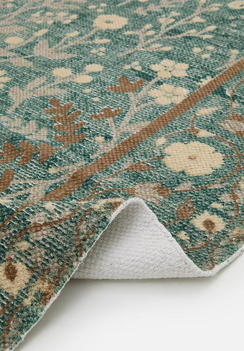 Floral Antique Printed Rug Fatigue - 200 x 300