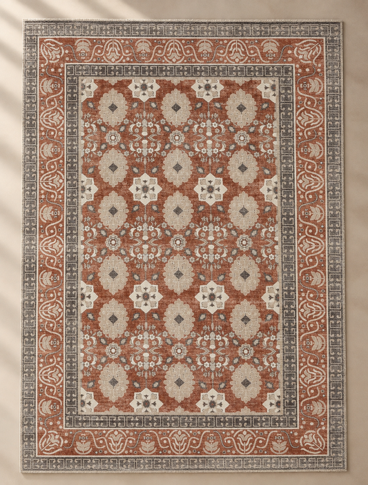 Antique Wool Blend Rug Dusty Pink - 160x230