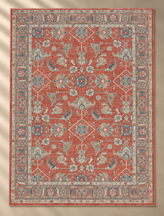 Antique Floral Rug Rust - 160x230