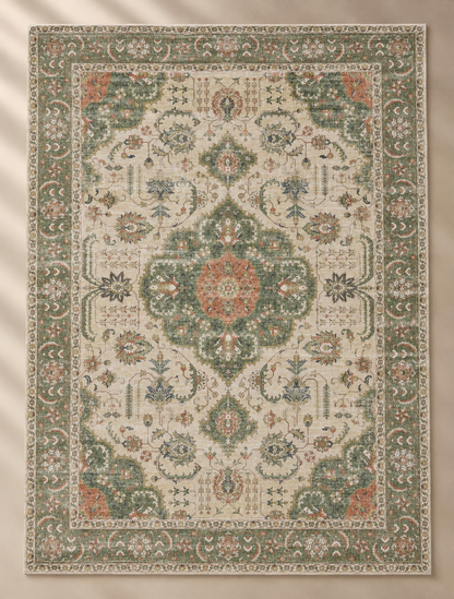 Floral Rug Sage - 160x230