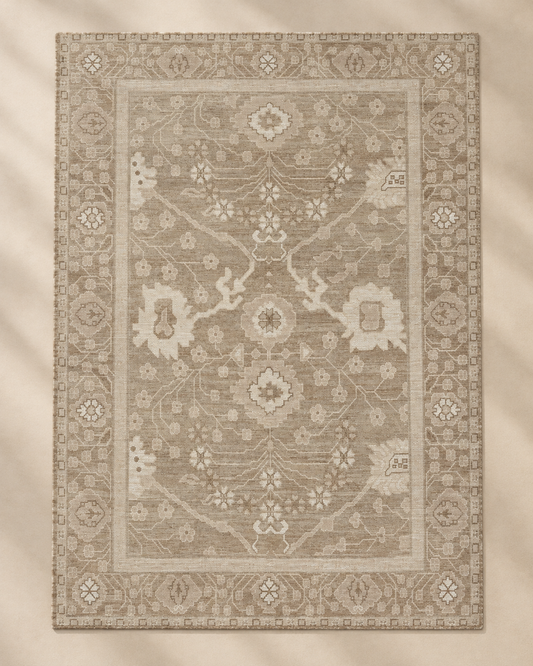 Chenille Plush Antique Rug Natural - 160x230