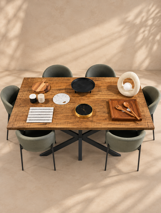 Mango Wood 6 Dining Table