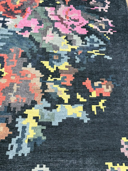 Eve Vintage Floral Rug Charcoal & Multi - 160x230