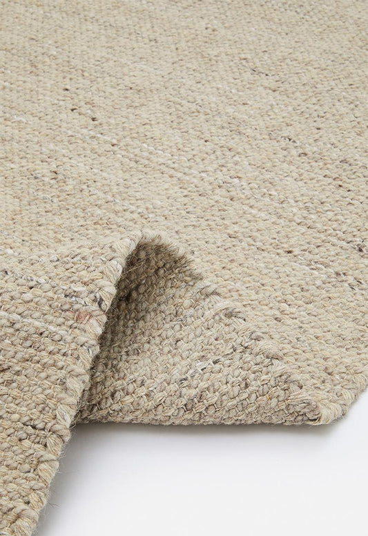 Handwoven Wool Pet Rug - Light Brown - 200 x 300