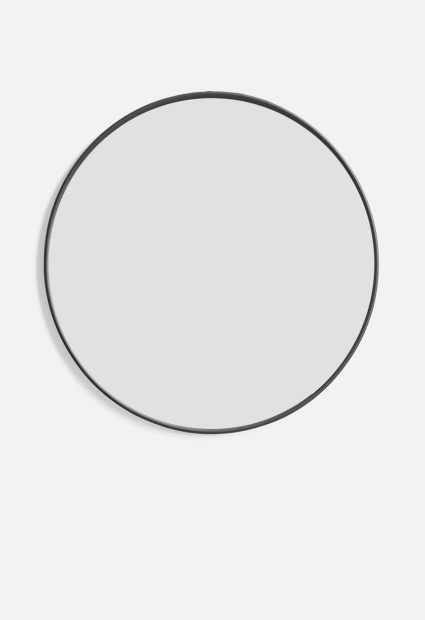 Iron round mirror - large 70cm dia