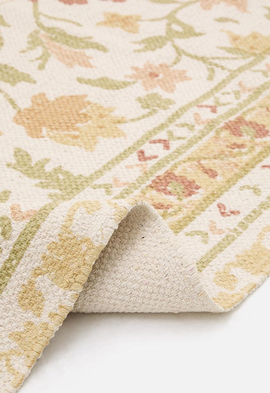 Autumn Floral Cotton Rug Multi - 160 x 230