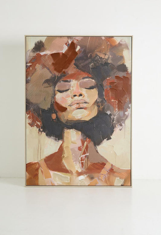 Wall Frame Canvas Brown