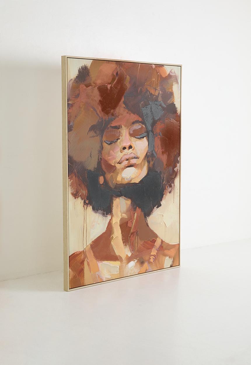 Wall Frame Canvas Brown