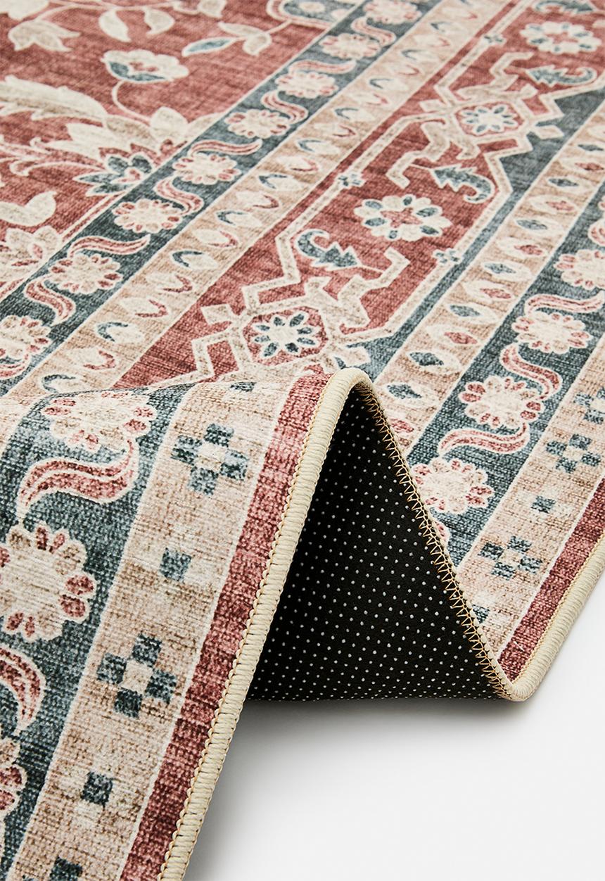 Nyssa Floral Rug Rust - 300x400