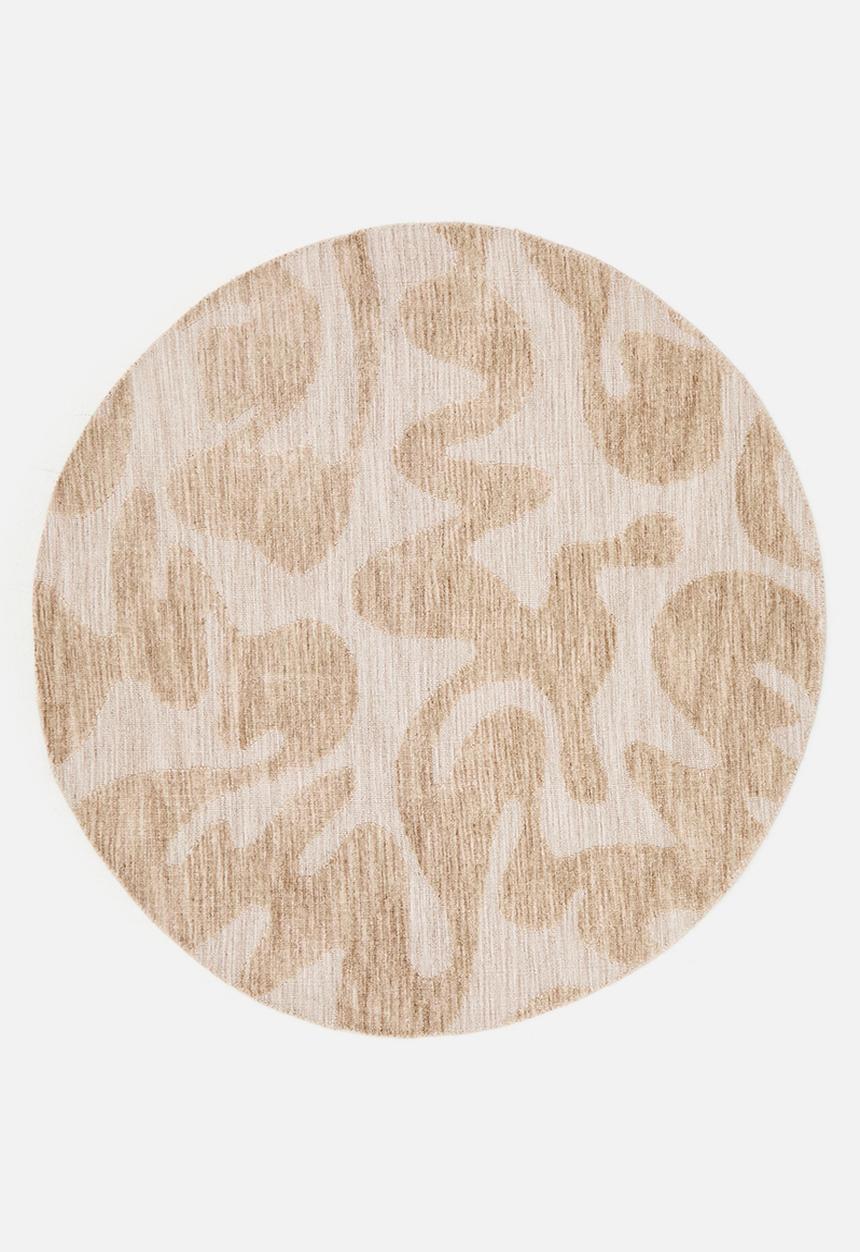 Swirl Round Rug Natural - 200cm Diameter