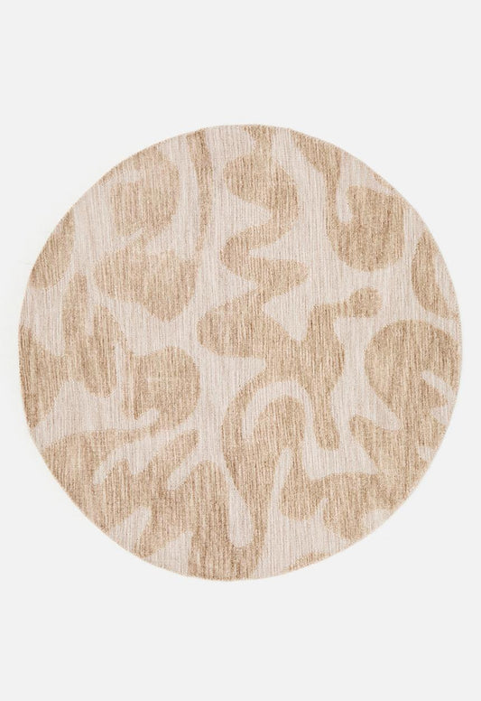 Swirl Round Rug Natural - 200cm Diameter