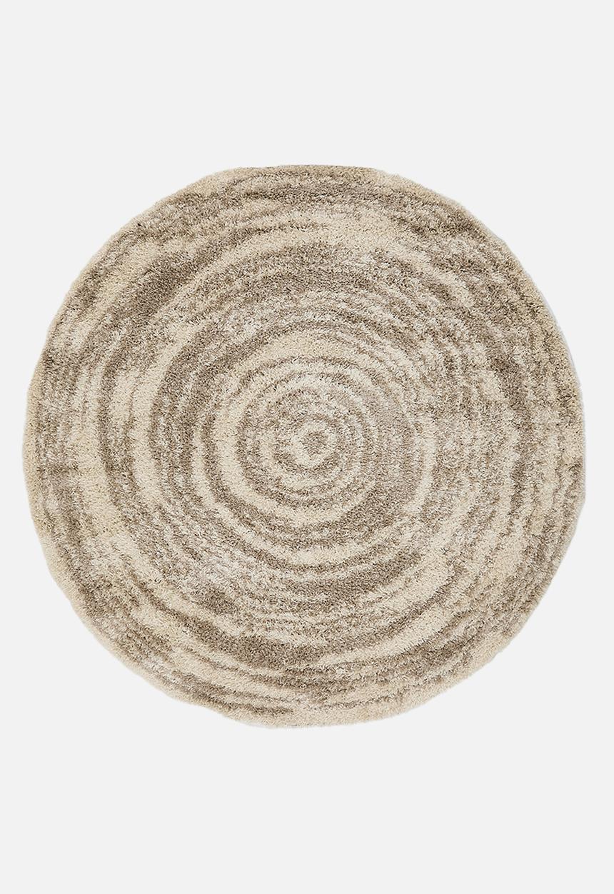 Shaggy Circular Rug Natural - 200cm diameter