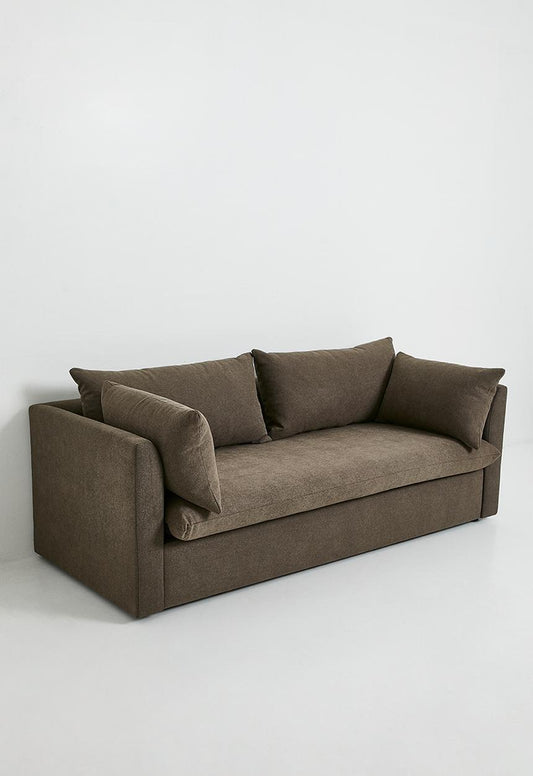 Lira Luxe 3 Seater Sofa - Brown