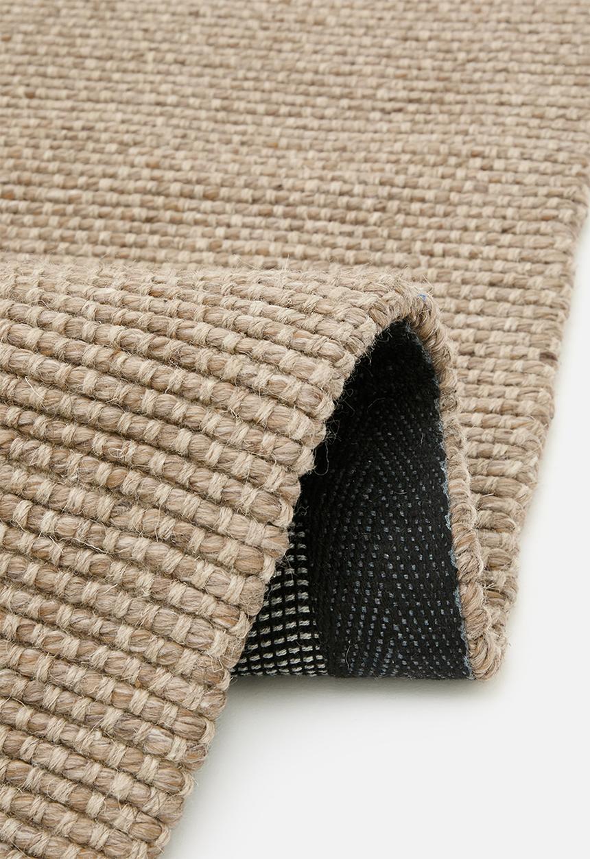 Cora Handwoven Wool Blend Rug Taupe - 200 x 300