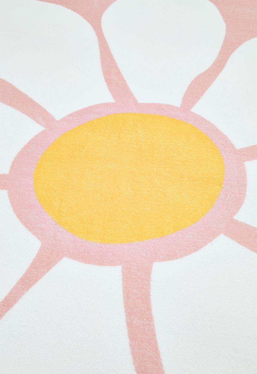 Daisy rug - pink 159cm Diameter