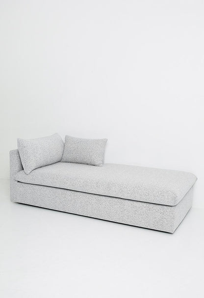 Lira Luxe Daybed Right - Salt & Pepper