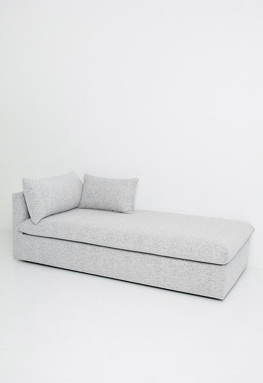 Lira Luxe Daybed Right - Salt & Pepper