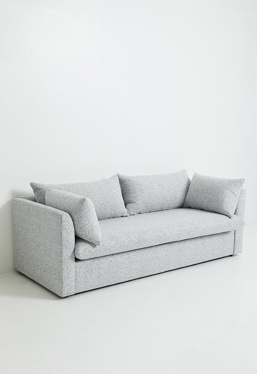 Lira luxe 3 seater - Salt & Pepper