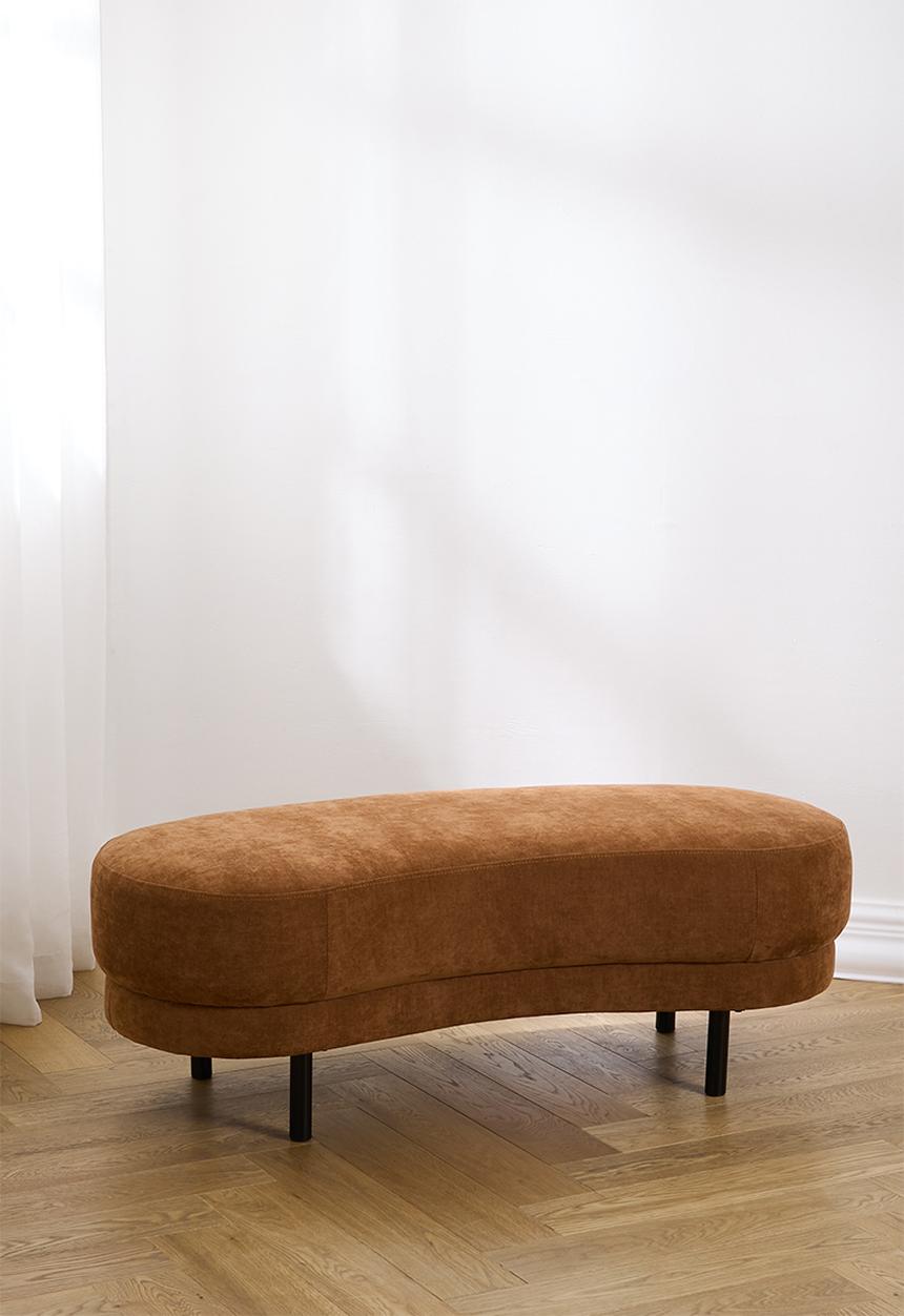 Hyancinth Ottoman - Rust