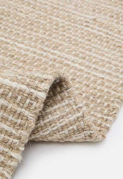 Grove Handwoven Wool & Cotton Rug Natural - 300 x 400