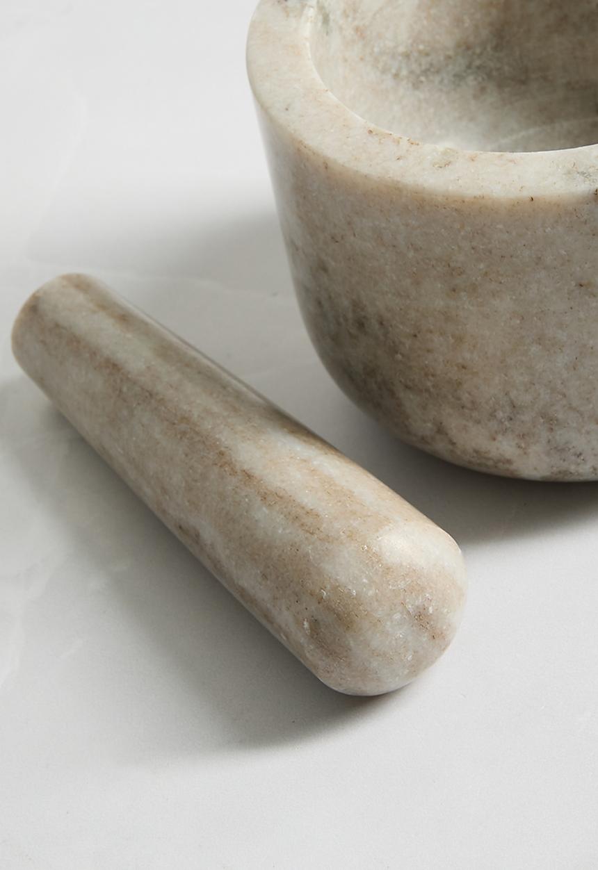 Marble Pestle & Mortar – Natural