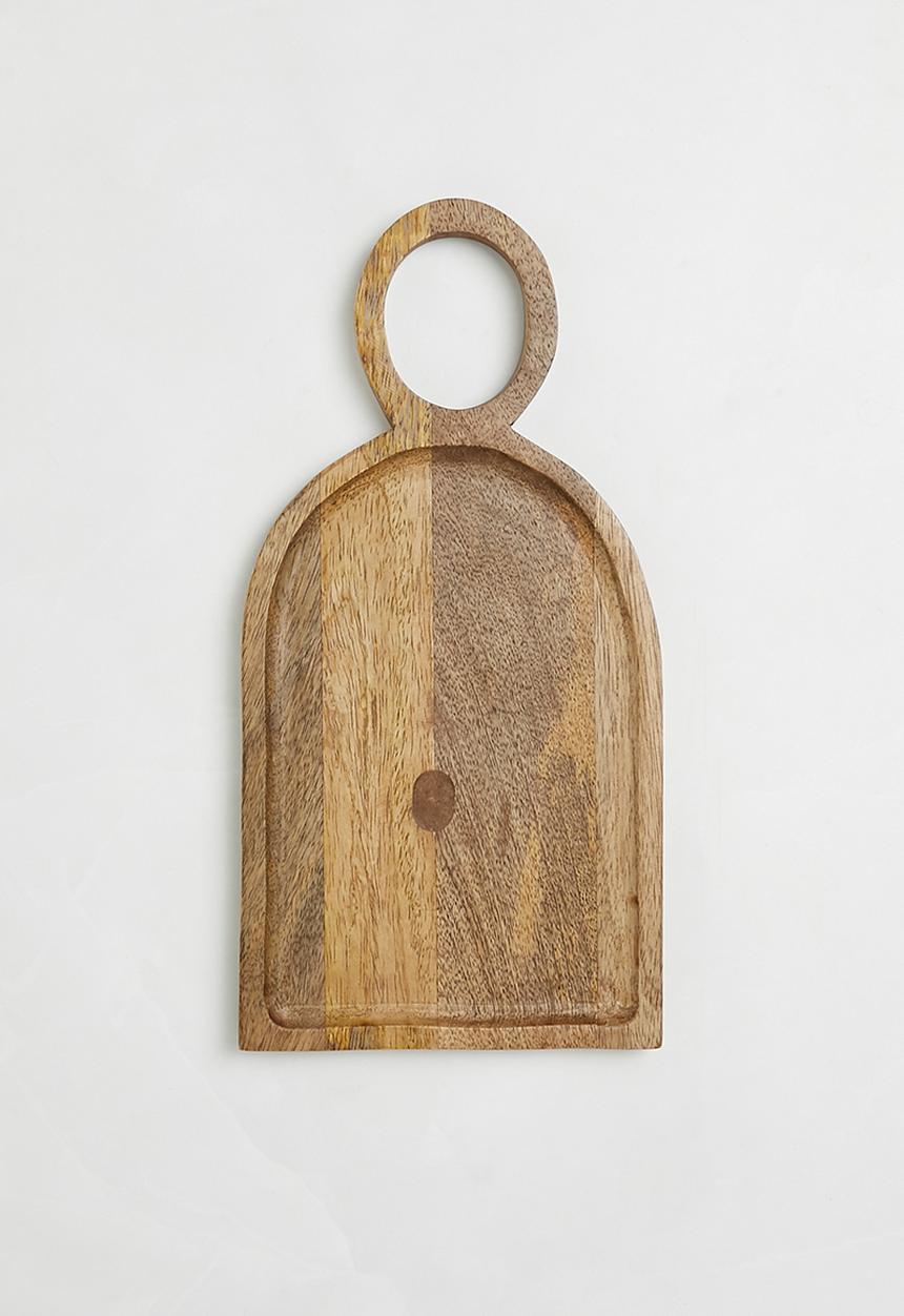 Dome wooden platter - natural