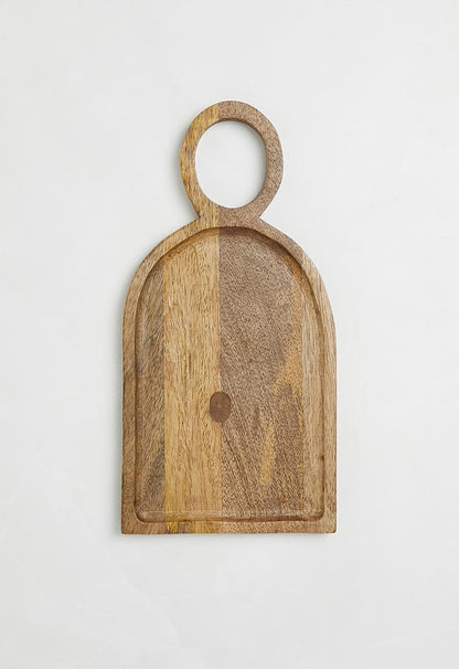 Dome wooden platter - natural