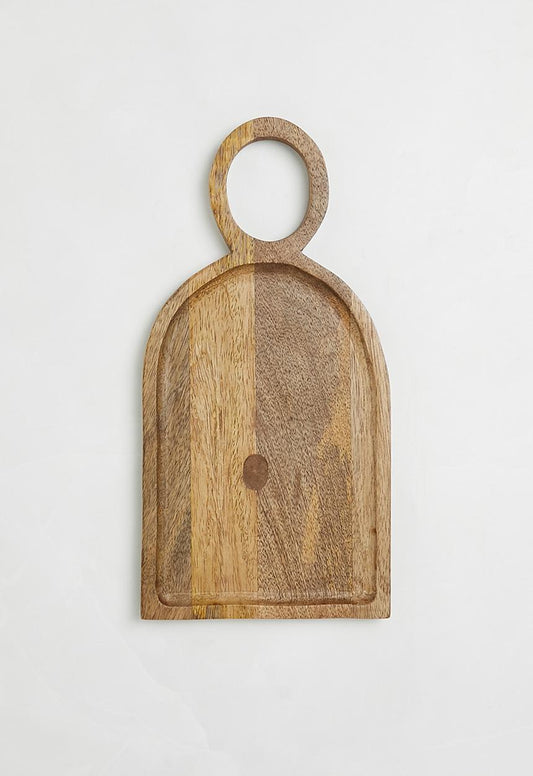 Dome wooden platter - natural